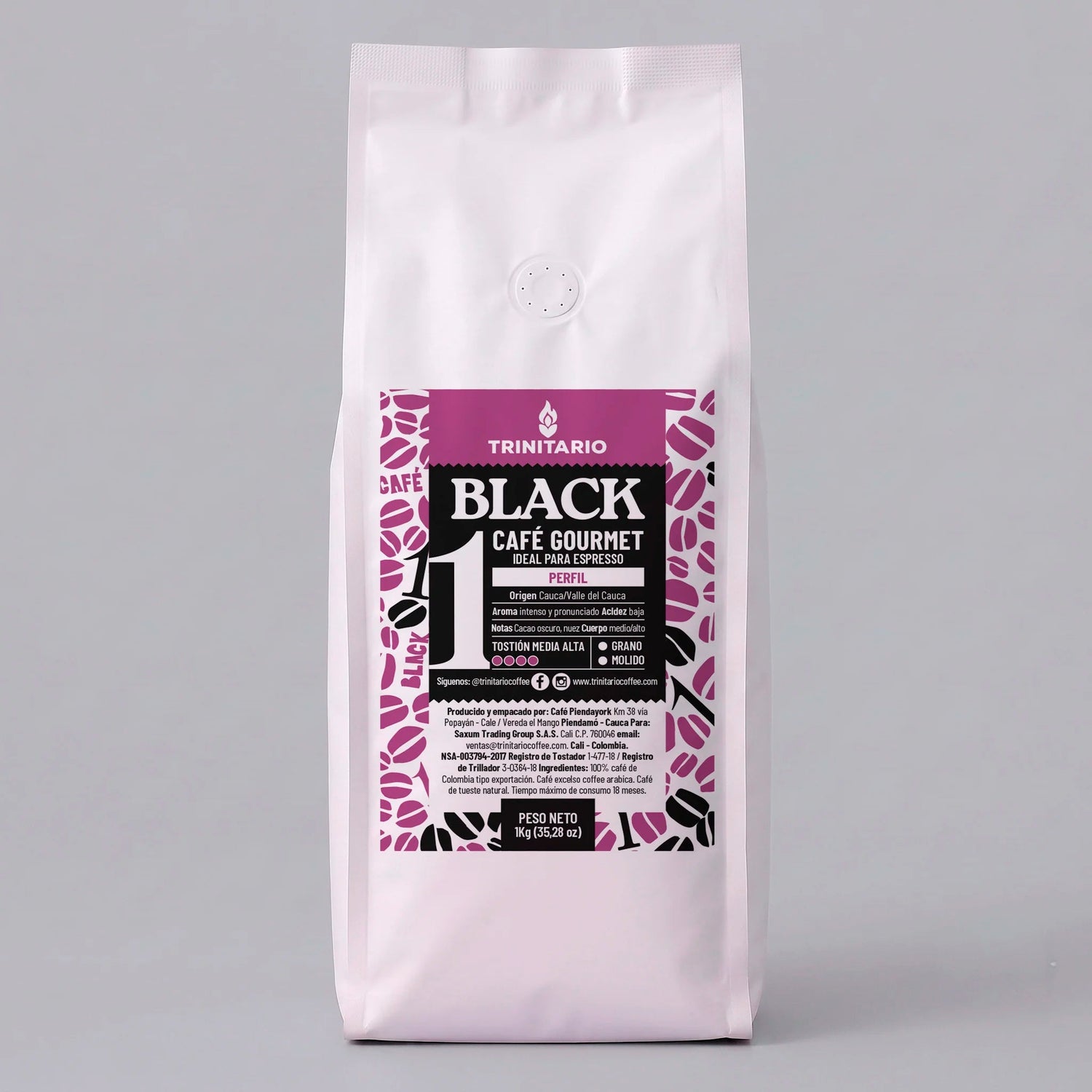 Café Black Trinitario - Línea Institucional B2B - SAXUM TRADING GROUP SAS